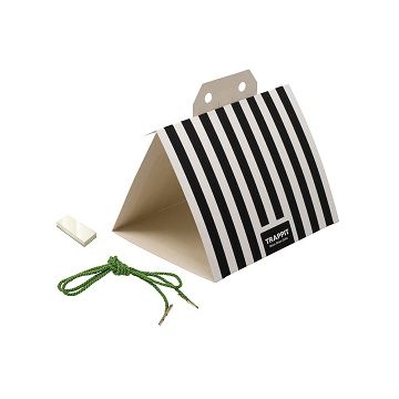 Piège ins. Delta bandes noir/blanc (x10)