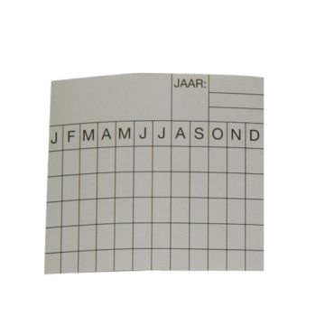 Sticker met inspectiedatum 5.5 x 6 cm cm